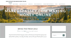 Desktop Screenshot of marcuspassey.com